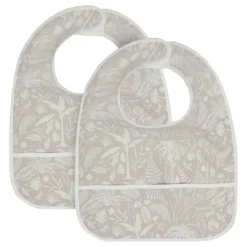 Jollein Botanical Nougat 2-pack Waterproof Slabber