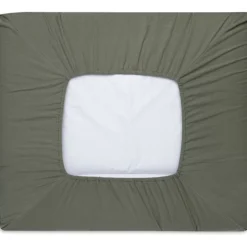 Jollein Pure Knit Leaf Green 75 x 85 cm GOTS Aankleedkussenhoes