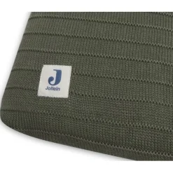 Jollein Pure Knit Leaf Green 75 x 85 cm GOTS Aankleedkussenhoes