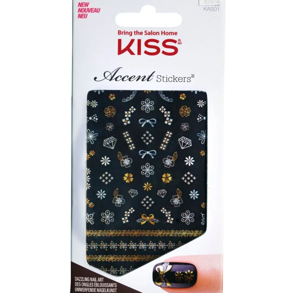 Kiss Accent Just Kidding Nagelstickers