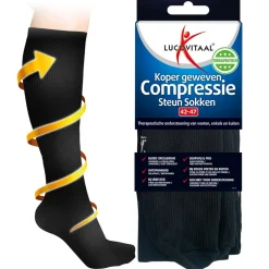 Koper Geweven Compressie Steun Kousen