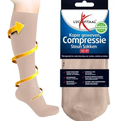 Koper Geweven Compressie Steun Kousen