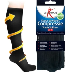 Koper Geweven Compressie Steun Kousen