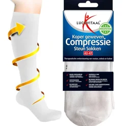 Koper Geweven Compressie Steun Kousen