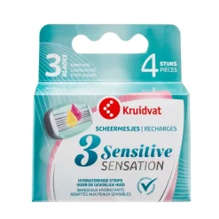 Kruidvat 3 Sensitive Sensation Scheermesjes