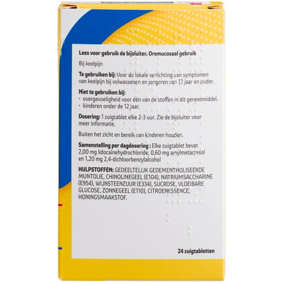 Kruidvat Amylmetacresol + Lidocaïne Keelpijn Zuigtabletten