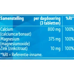 Kruidvat Calcium Magnesium Zink Tabletten
