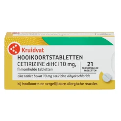 Kruidvat Cetirizine 10Mg Hooikoortstabletten