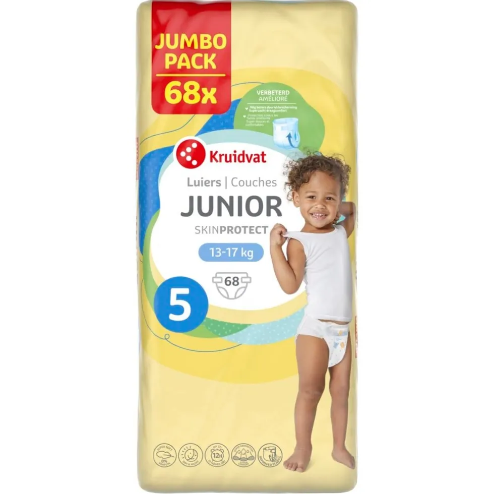 Kruidvat Junior Maat 5 Luiers Jumbopack