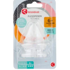 Kruidvat 6+M Anti-Koliek Fast Flow Brede Hals Flesspenen