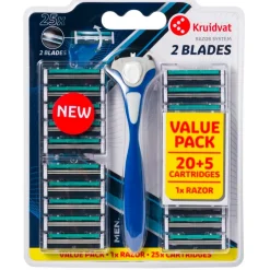 Kruidvat Men Tweevoudige Scheerapparaat Valuepack