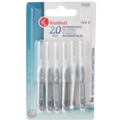 Kruidvat 2,0mm Interdentale Borsteltjes met Handvat