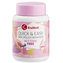 Kruidvat Nail Care Quick & Easy Nagellakremover zonder Aceton