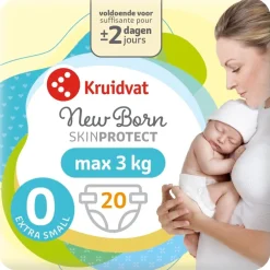 Kruidvat NewBorn Extra Small Maat 0 Luiers Smallpack