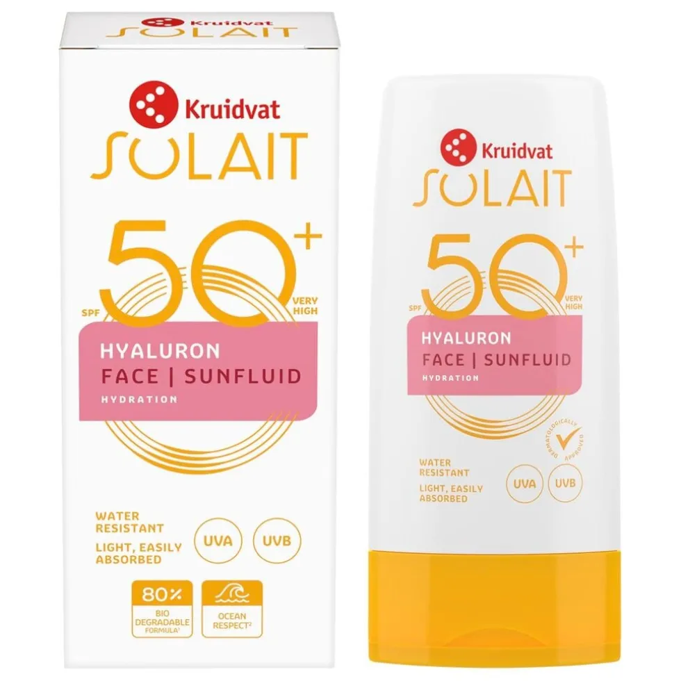 Kruidvat Solait Hyaluron SPF50+ Face Sunfluid