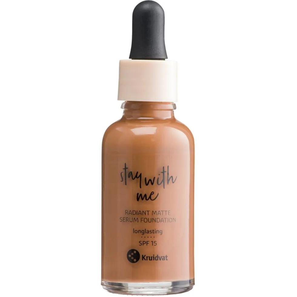 Kruidvat Stay With Me 060 C Deep Amber Radiant Matte Serum Foundation
