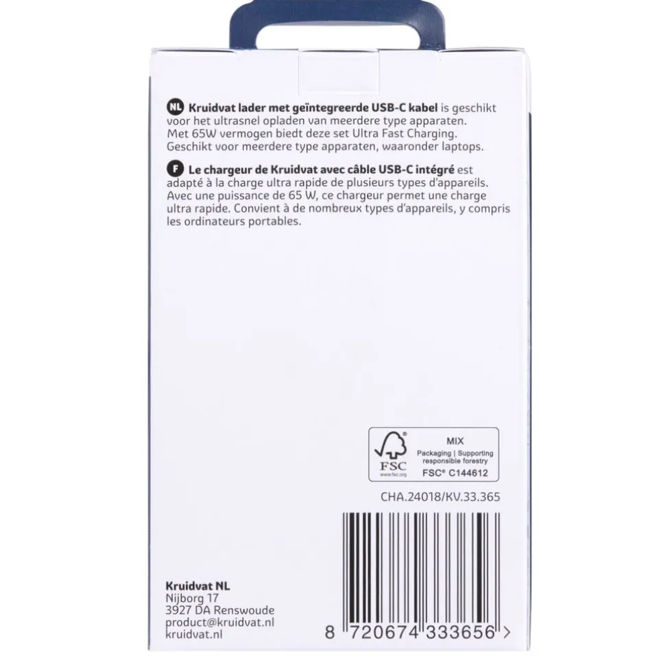 Kruidvat 65W USB-C Oplader
