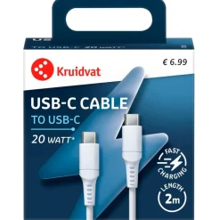 Kruidvat 20W USB-C-naar-USB-C Kabel