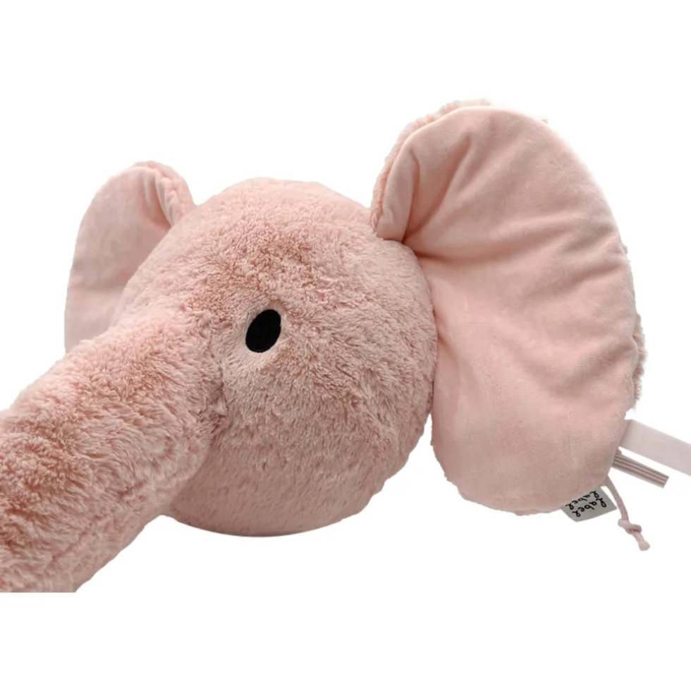 Label Label Elephant Elly Roze Muurdecoratie