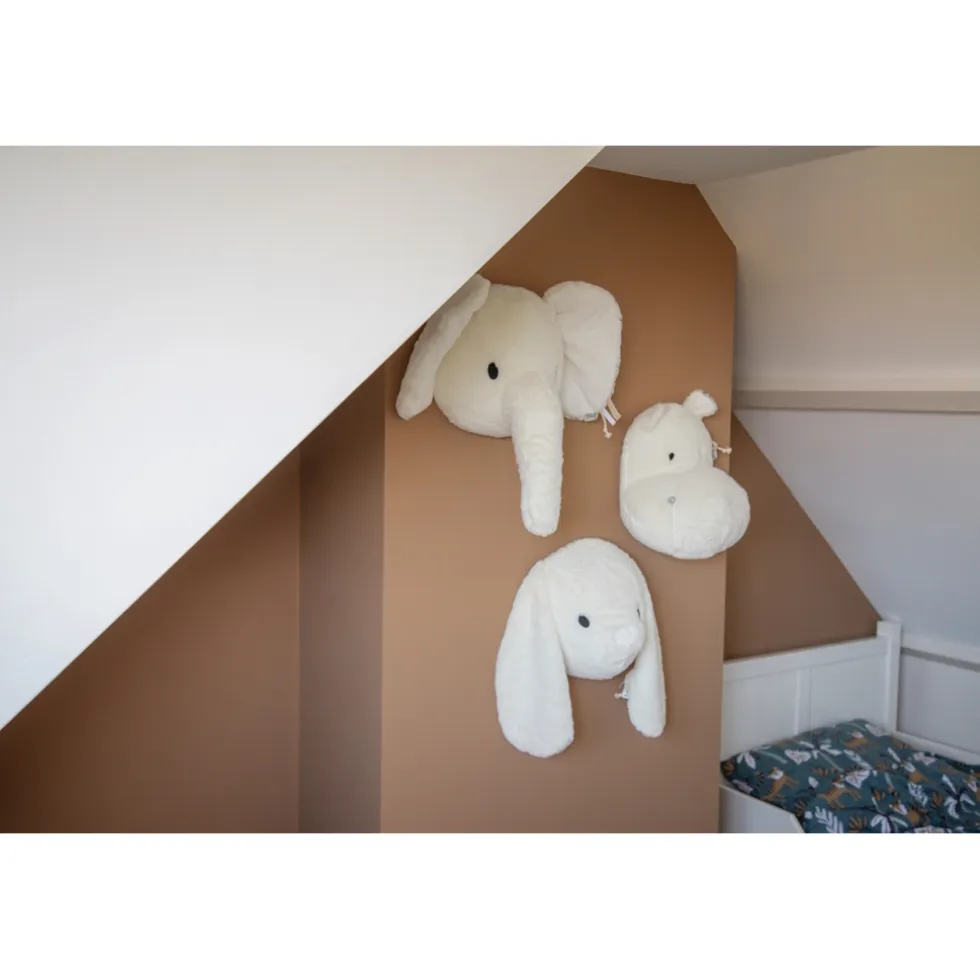 Label Label Hippo Harvey Blauw Muurdecoratie