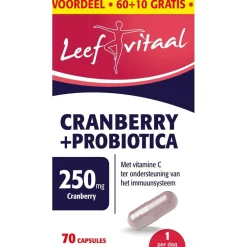 Leefvitaal Cranberry + Probiotica Capsules