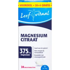 Leefvitaal Magnesiumcitraat Bruistabletten