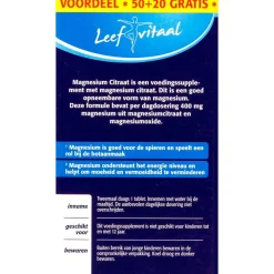 Leefvitaal Magnesiumcitraat Tabletten