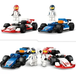 LEGO City 60464 F1 Williams Racing en Haas F1 Racewagens