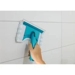Leifheit Flexi Pad Bath Cleaner Micro Duo Tegel- en Badwisser met Telescoopsteel