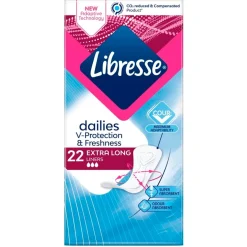 Libresse Dailies Fresh & Protect Extra Long Inlegkruisjes