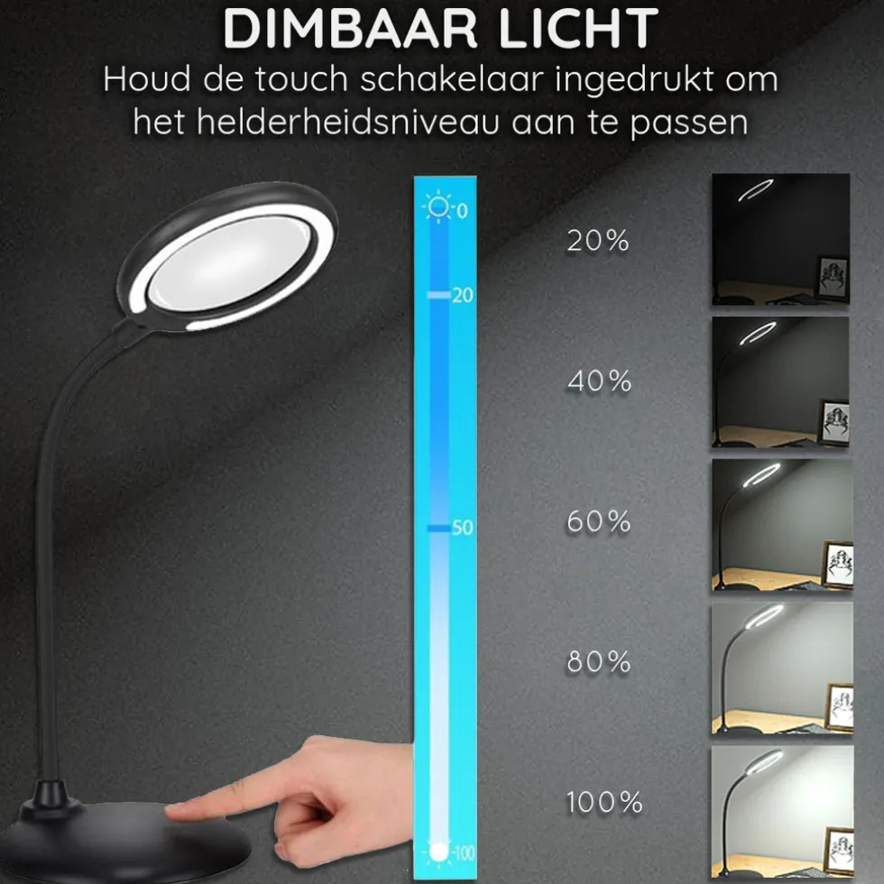 Loeplamp met LED Verlichting Oplaadbaar