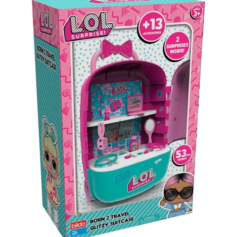 L.O.L. Surprise! Born 2 Travel Glitzy Suitcase