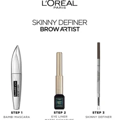 L'Oréal Paris Brow Artist Skinny Definer 105 Brunette Ultradun Wenkbrauwpotlood