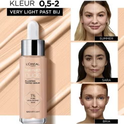 L'Oréal Paris True Match Nude 0.5-2 Very Light Plumping Tinted Serum