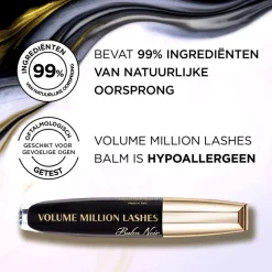 L'Oréal Paris Volume Million Lashes Balm Noir 01 Black Mascara