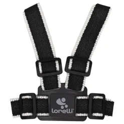 Lorelli Safety Harness Black & White Kinderstoel Tuigje met Looplijn
