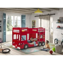LUCEVI Carbeds Fire Truck kinder stapelbed