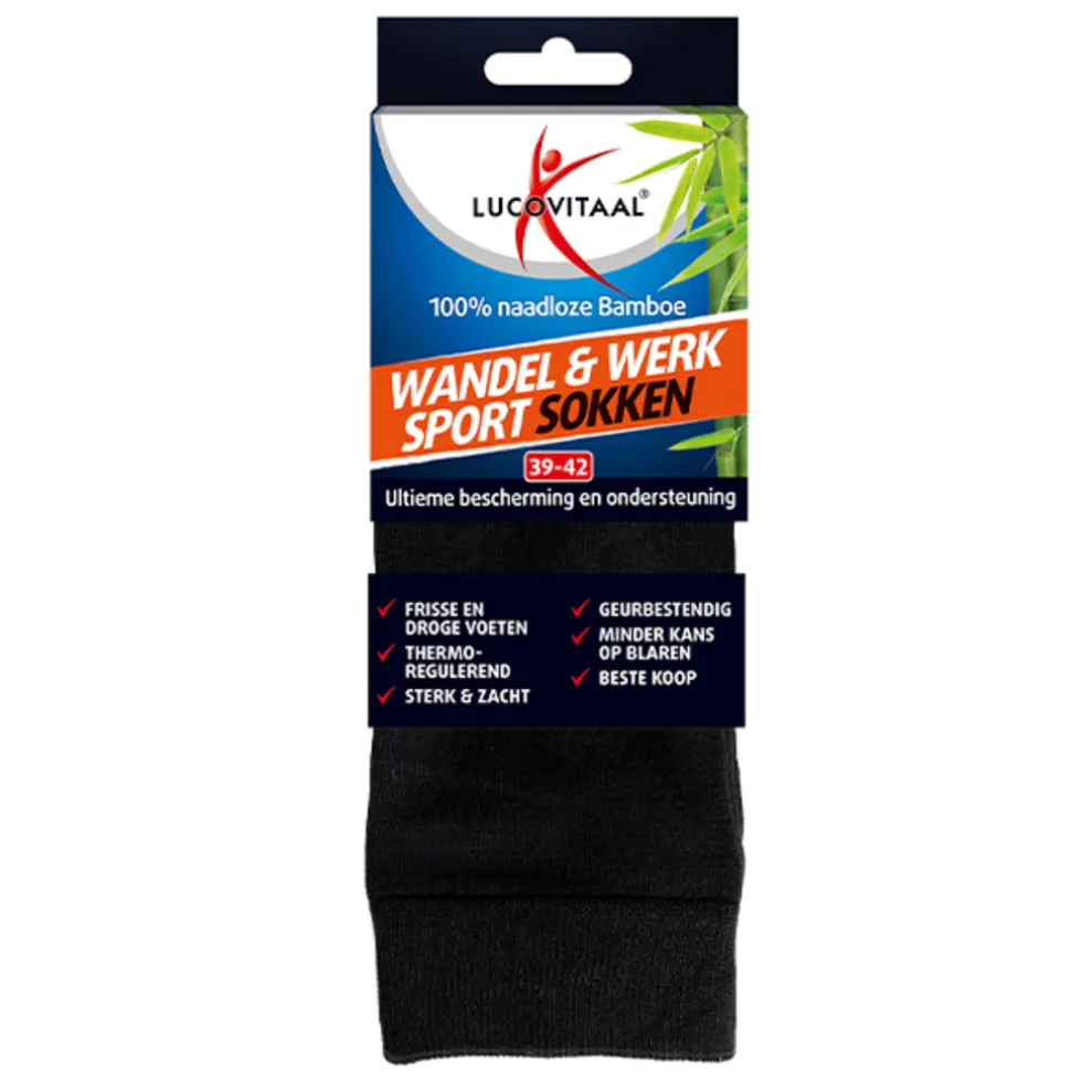 Lucovitaal Bamboe Wandel, Werk & Sportsokken