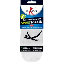 Lucovitaal Bamboe Witte Sportsokken