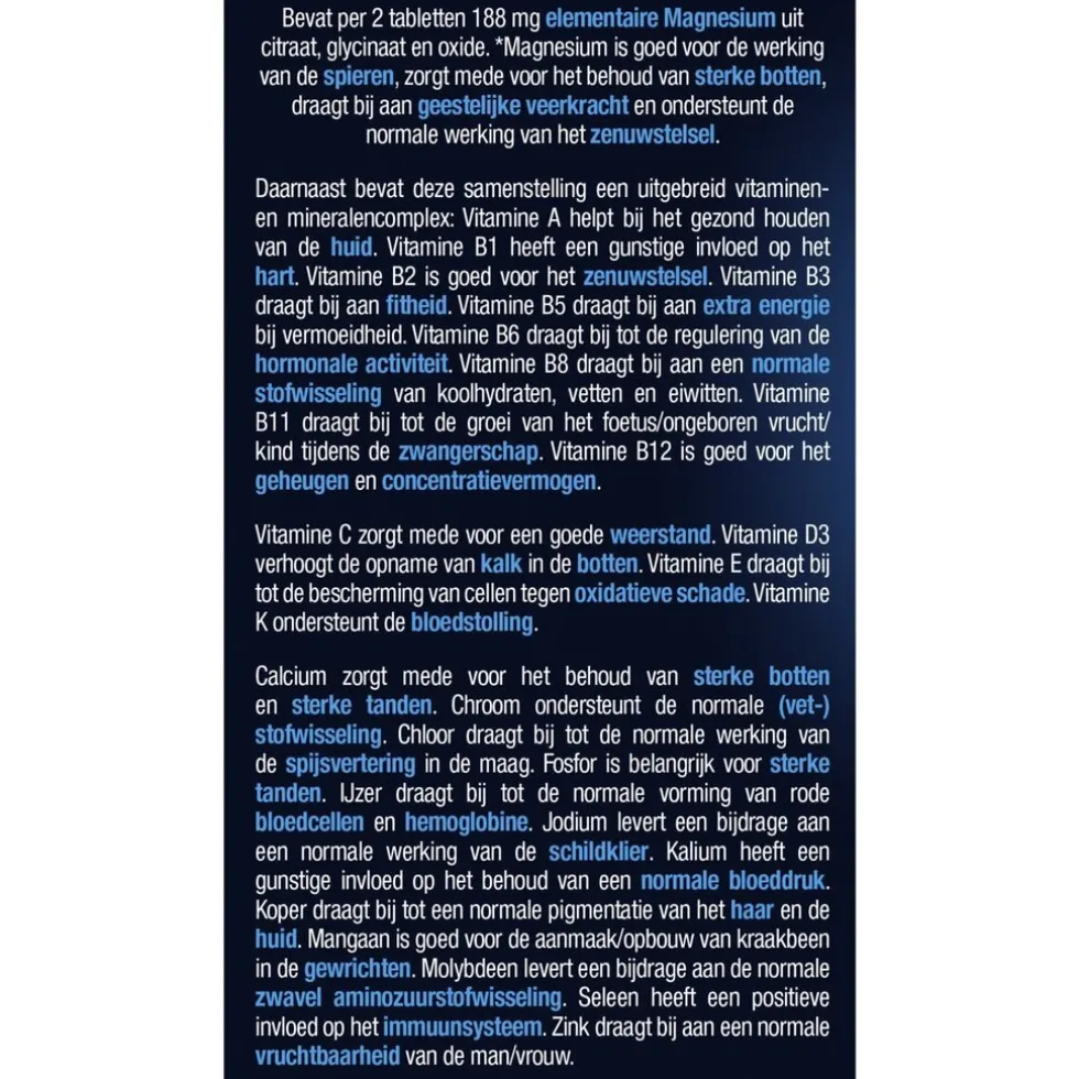 Lucovitaal Magnesium Vitaminen & Mineralen Compleet Tabletten
