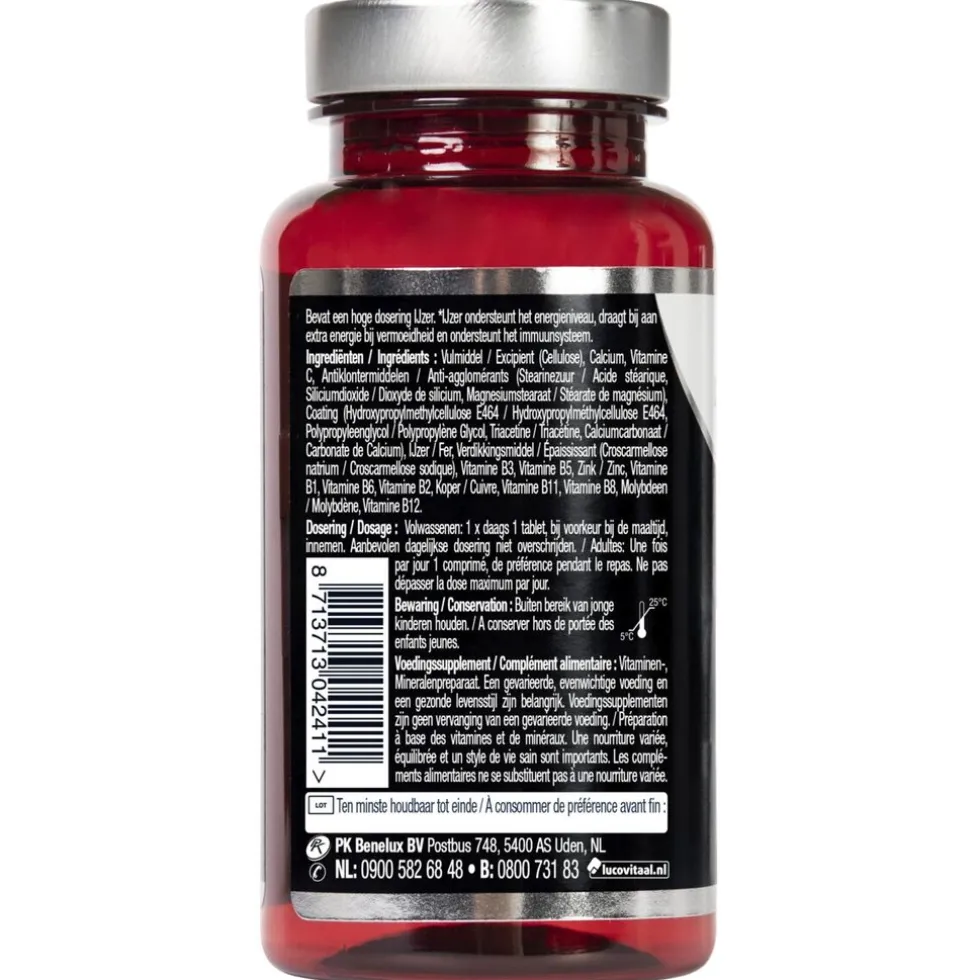 Lucovitaal Sterk IJzer Complex + Vitaminen & Mineralen Tabletten