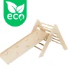 Luna Toys Naturel ECO Houten Klimrek met Glijbaan