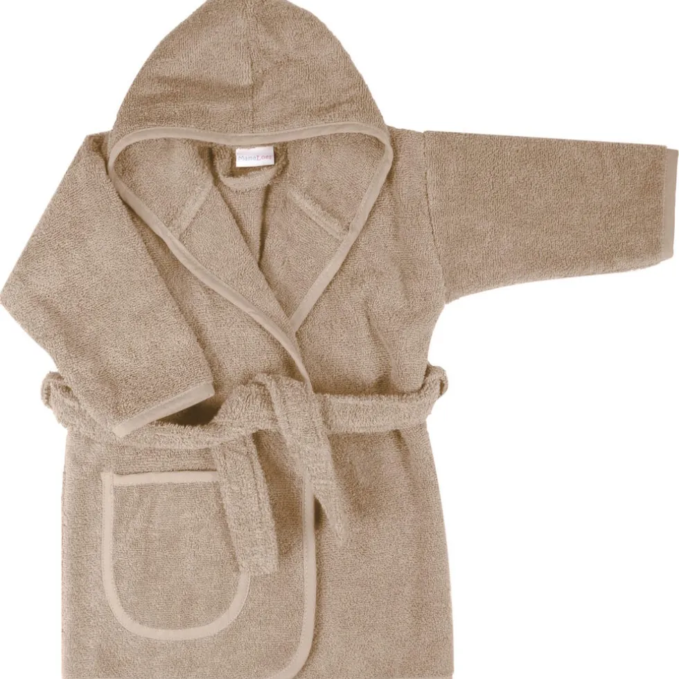 MamaLoes Badstof Zand 0-1jr Badjas