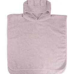 MamaLoes Beer Badstof Lila Kinder Badponcho