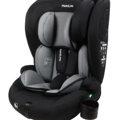 MamaLoes Mick Zwart/Grijs 76-150 cm i-Size Autostoel