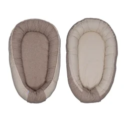 MamaLoes Teddy Boucle Nougat Omkeerbaar Babynest