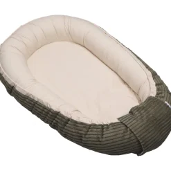 MamaLoes Velours Rib Groen Omkeerbaar Babynest