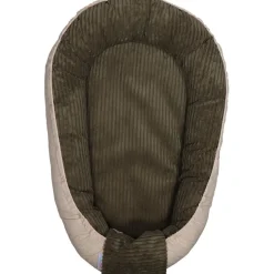 MamaLoes Velours Rib Groen Omkeerbaar Babynest