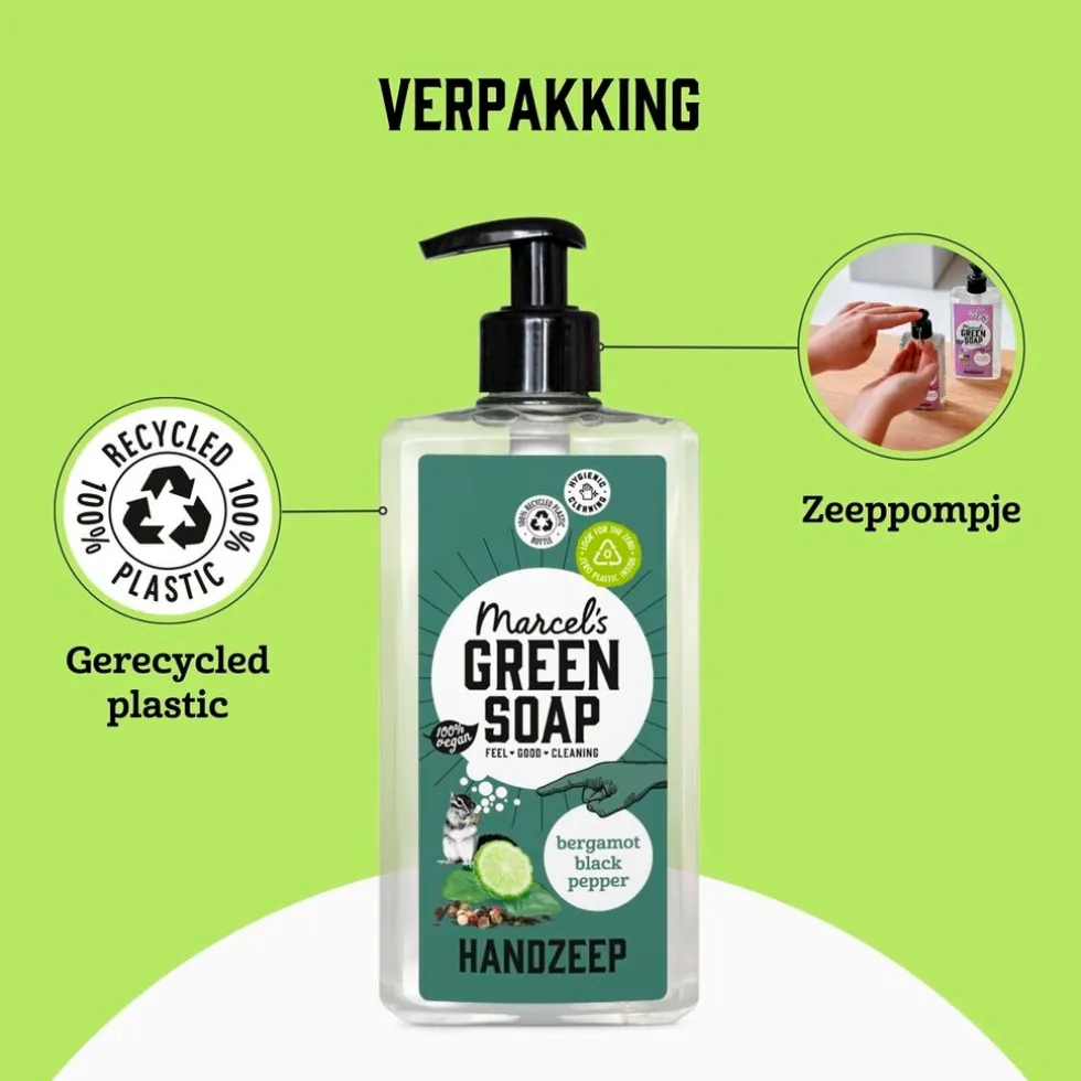 Marcel's Green Soap Bergamot & Black Pepper Handzeep