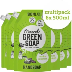 Marcel's Green Soap Tonka & Muguet Handzeep Navulling
